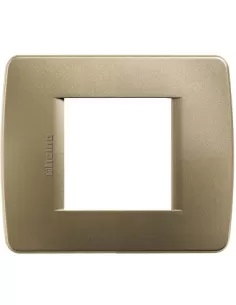 Lune - Plaque métallique jaune 2p